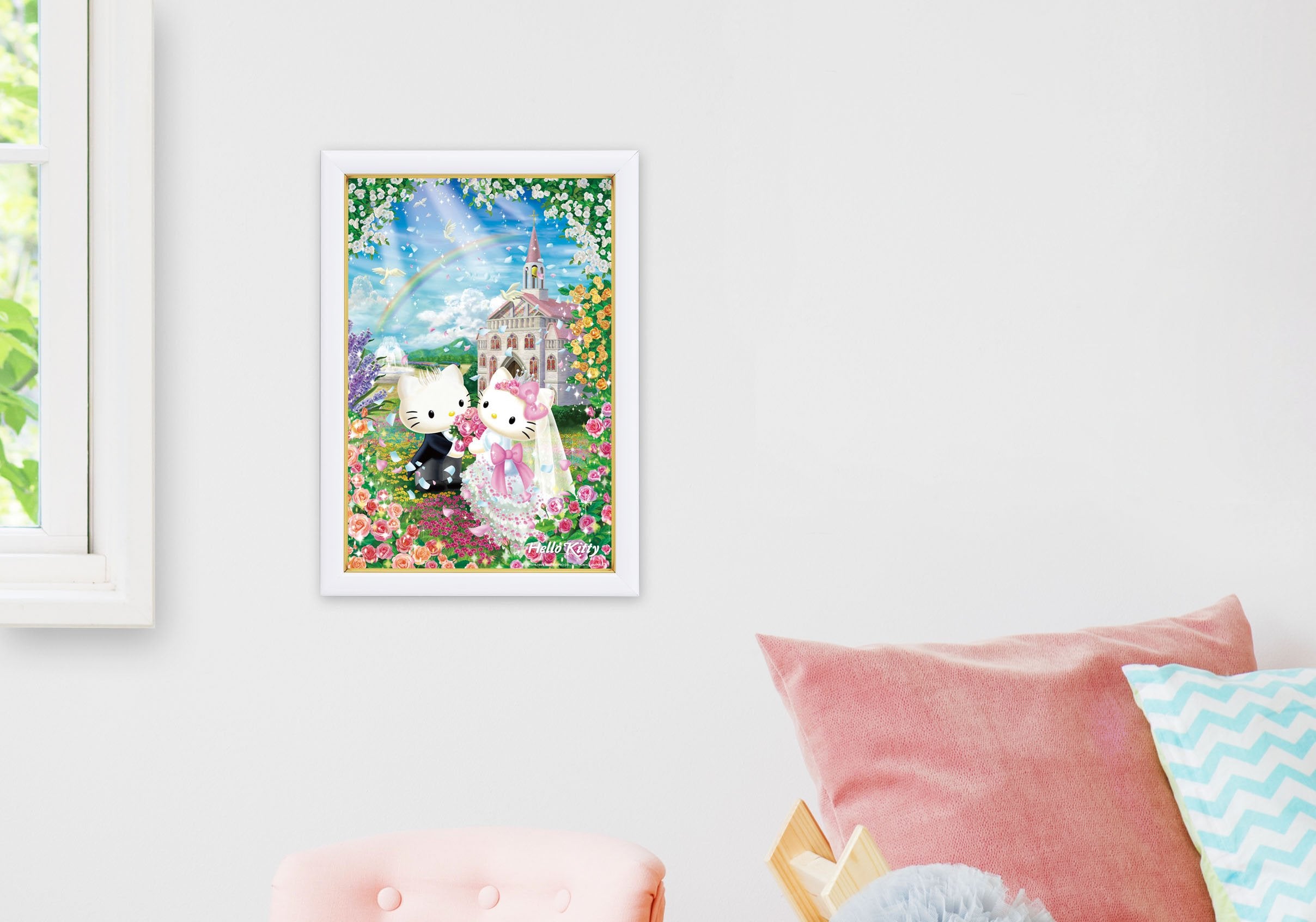 Beverly Jigsaw Puzzle L74-171 Hello Kitty Sweet Wedding (150 L-Pieces) Hello Kitty Puzzles- Japan Figure Store - #1 Bring To You The Best Japanese Goods