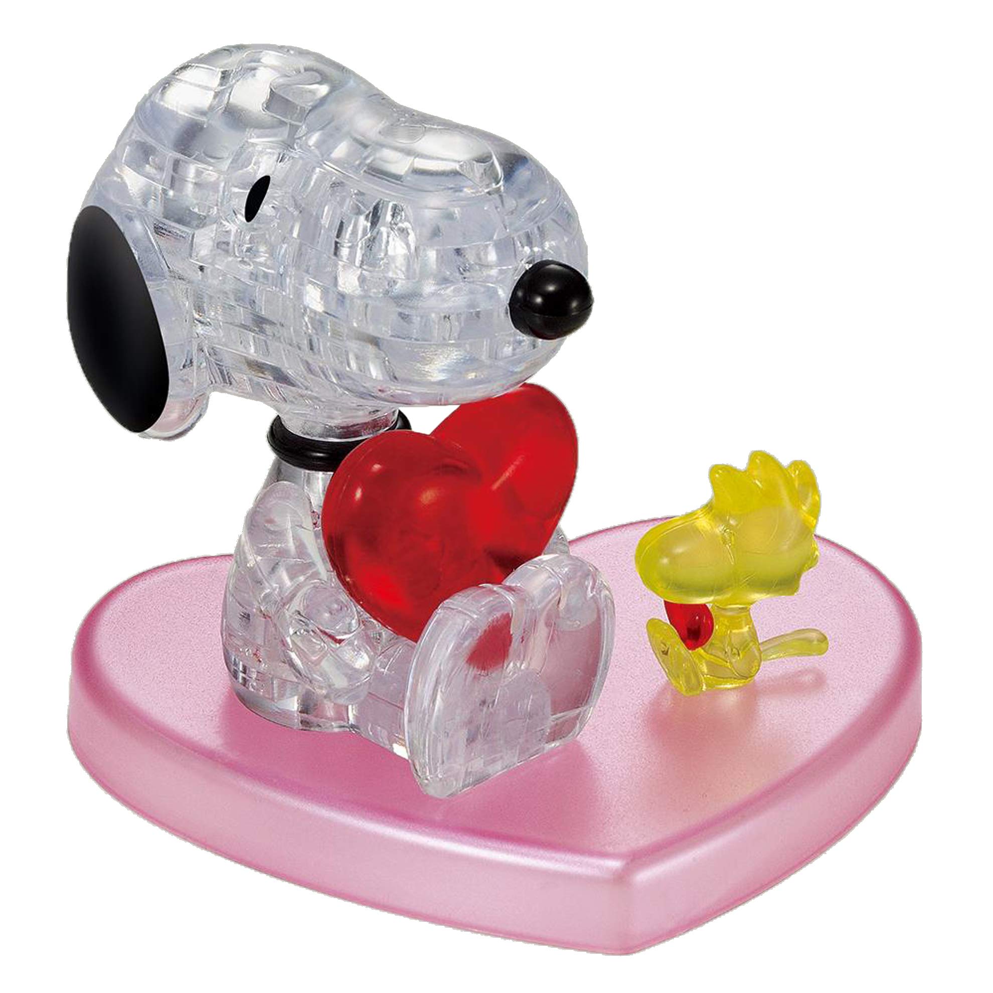 Beverly Crystal 3D Puzzle 50248 Peanuts Snoopy Hugging Heart (31 Pieces) 3D Puzzle Model- Japan Figure Store - #1 Bring To You The Best Japanese Goods