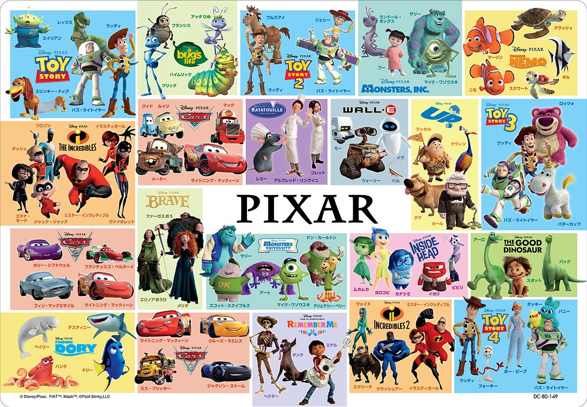 TENYO Jigsaw Puzzle Disney Collected Pixar Friends! 80 Pieces Child Puzzle- Japan Figure Store - #1 Bring To You The Best Japanese Goods