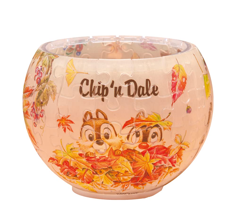 YANOMAN 2201-65 3D Led Lamp Shade Puzzle Disney Chip And Dale Let'S Play Together 80 Pieces- Japan Figure Store - #1 Bring To You The Best Japanese Goods