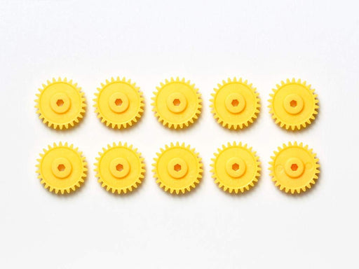 TAMIYA Ao-1041 Mini 4Wd G-18 Gear Yellow 10 Pcs. 10312- Japan Figure Store - #1 Bring To You The Best Japanese Goods