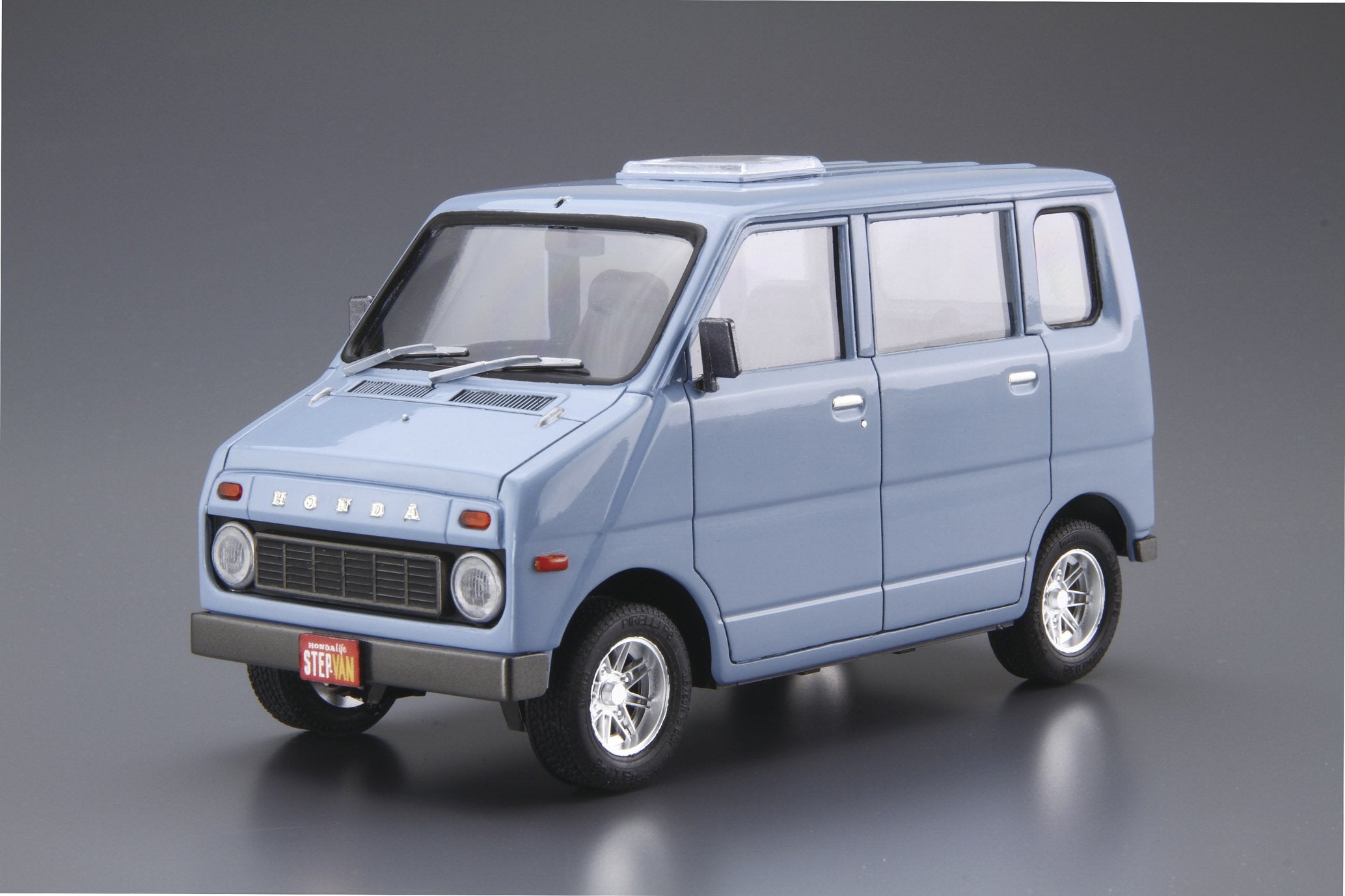 AOSHIMA 55717 The Model Car 74 Honda Va Life Step Van 1974 1/20 Scale Kit- Japan Figure Store - #1 Bring To You The Best Japanese Goods