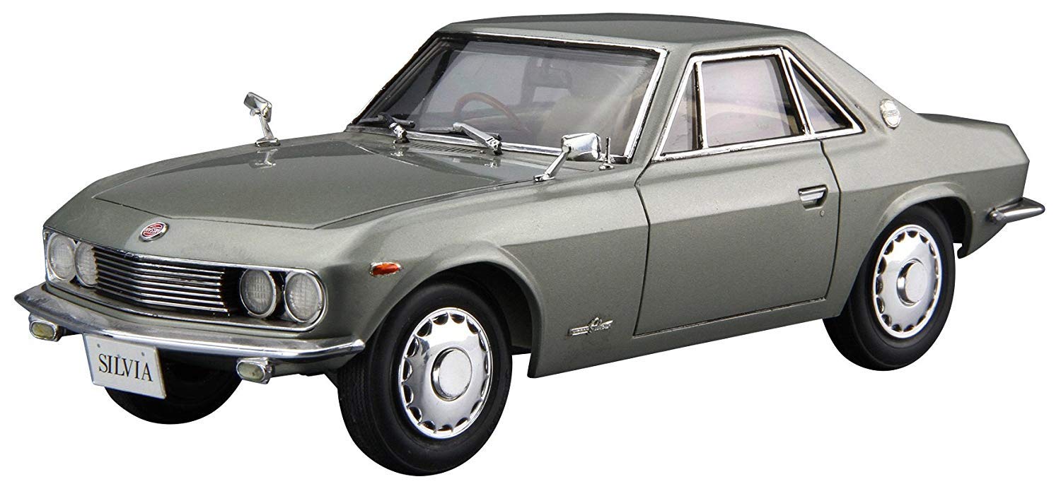 AOSHIMA 55502 The Model Car 66 Nissan Csp311 Silvia 1966 1/24 Scale Kit- Japan Figure Store - #1 Bring To You The Best Japanese Goods