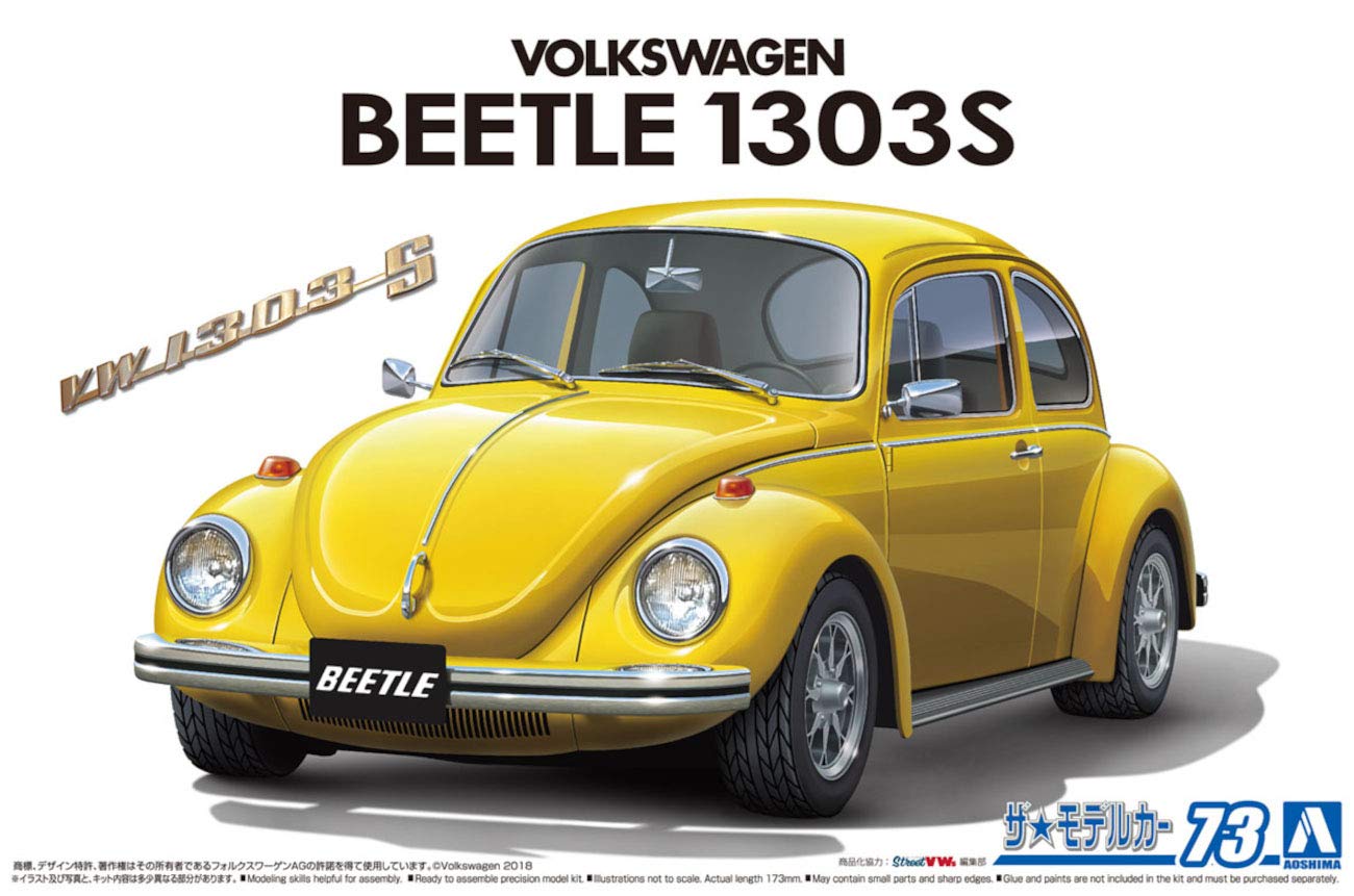 AOSHIMA The Model Car 1/24 Volkswagen 13Ad Beetle 1303S '73 Plastic Model- Japan Figure Store - #1 Bring To You The Best Japanese Goods