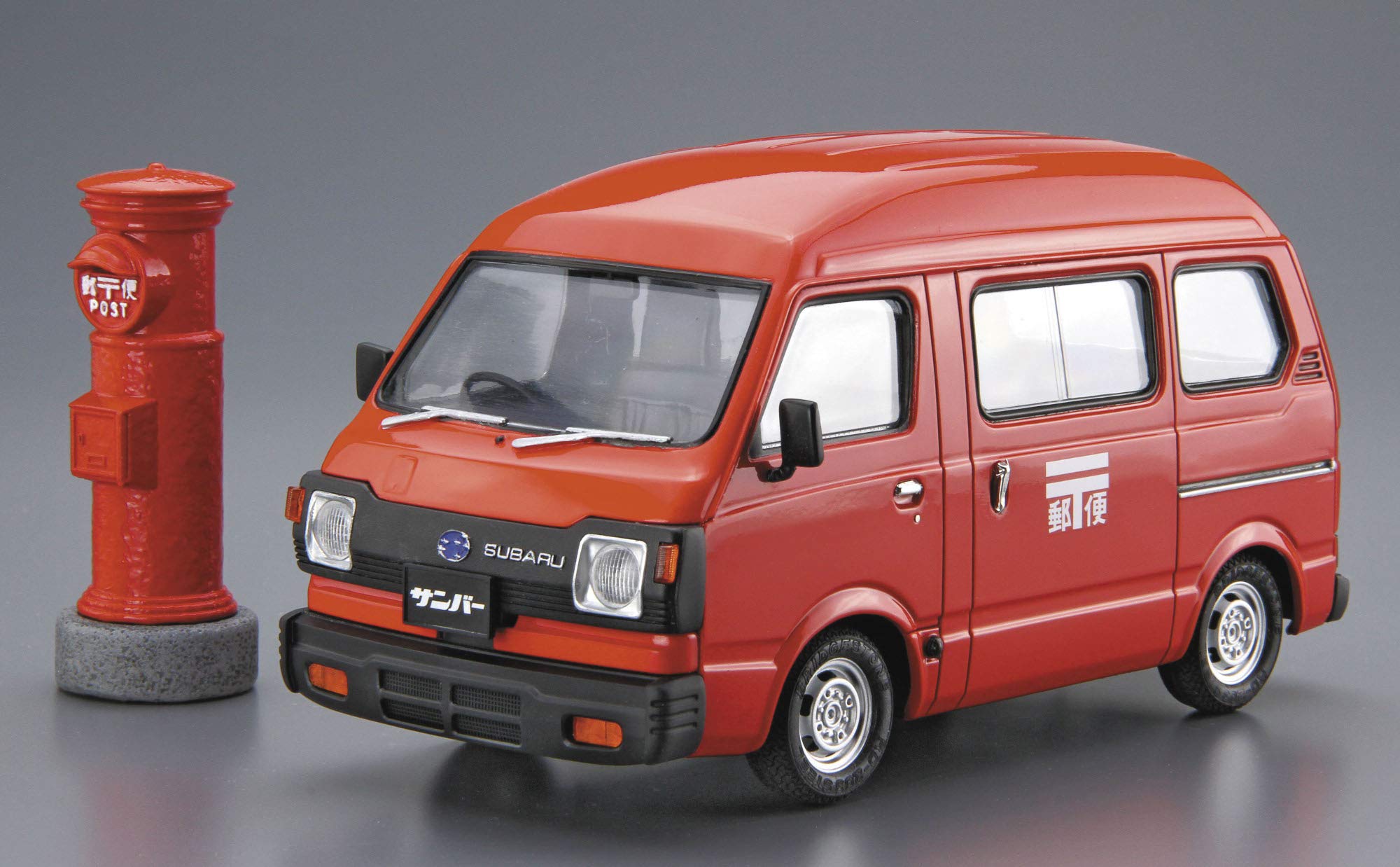 Aoshima Bunka Kyozai 1/24 The Model Car Series Sp Subaru K88 Sunbar High Roof 4Wd 1980 Mail Delivery Car Plastic Model- Japan Figure Store - #1 Bring To You The Best Japanese Goods