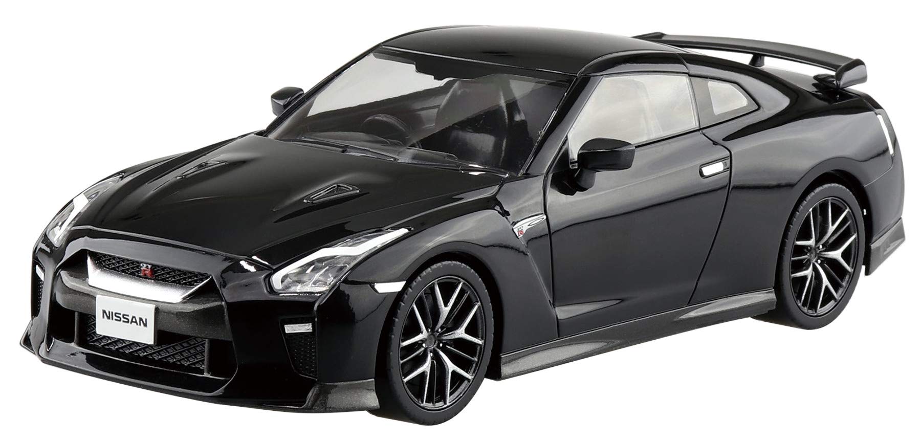 AOSHIMA 56400 07-C Nissan Gt-R Meteor Flake Black Pearl 1/32 Scale Pre-Painted Snap-Fit Kit- Japan Figure Store - #1 Bring To You The Best Japanese Goods