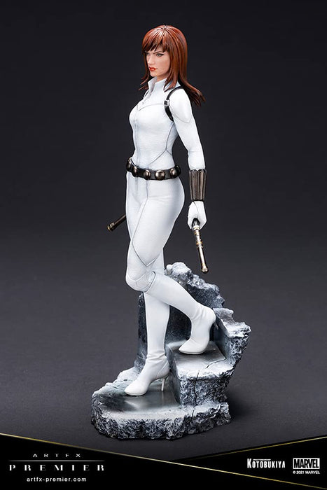 KOTOBUKIYA Artfx Premier Black Widow White Costume Edition 1/10 Easy Assembly Kit Figure Marvel Universe- Japan Figure Store - #1 Bring To You The Best Japanese Goods