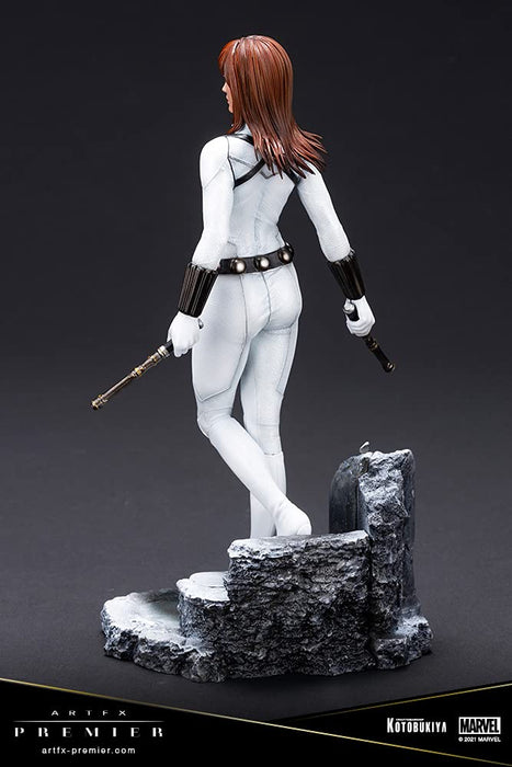 KOTOBUKIYA Artfx Premier Black Widow White Costume Edition 1/10 Easy Assembly Kit Figure Marvel Universe- Japan Figure Store - #1 Bring To You The Best Japanese Goods