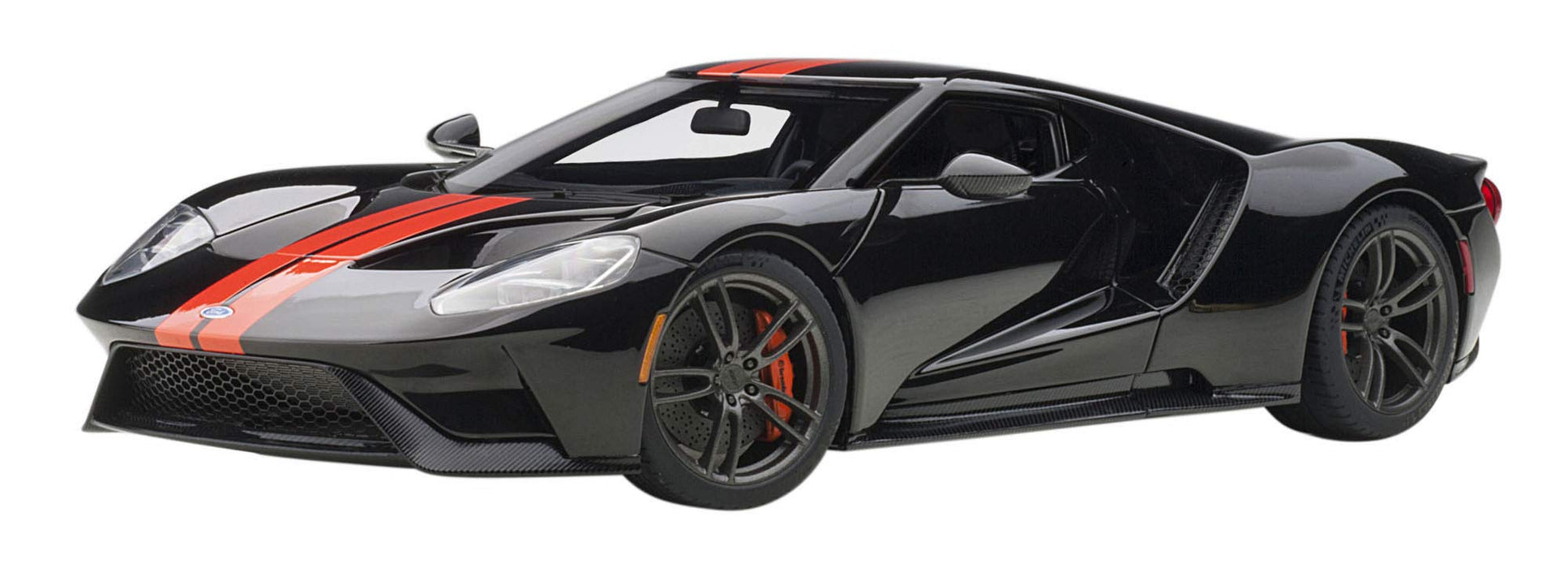 Autoart 1/18 Ford GT 2017 Black/Orange Stripe- Japan Figure Store - #1 Bring To You The Best Japanese Goods