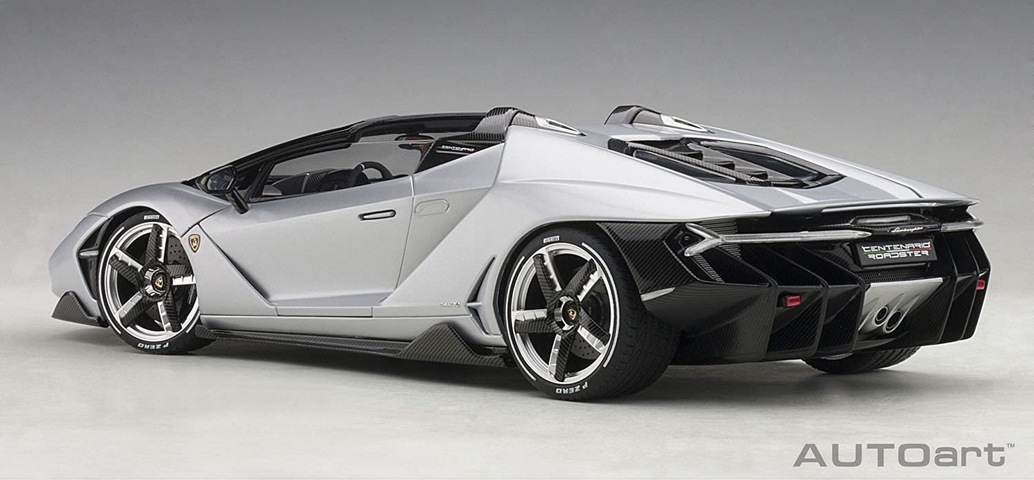 Autoart 1/18 Lamborghini Centenario Roadster Matte Silver- Japan Figure Store - #1 Bring To You The Best Japanese Goods