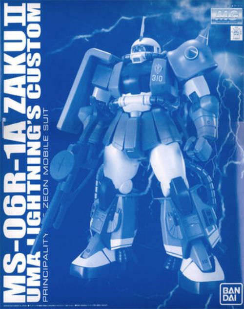 Bandai Mg 1/100 Ms-06r-1 Zaku Ii Yuma Lightning's Custom Plastic Model Kit - Japan Figure