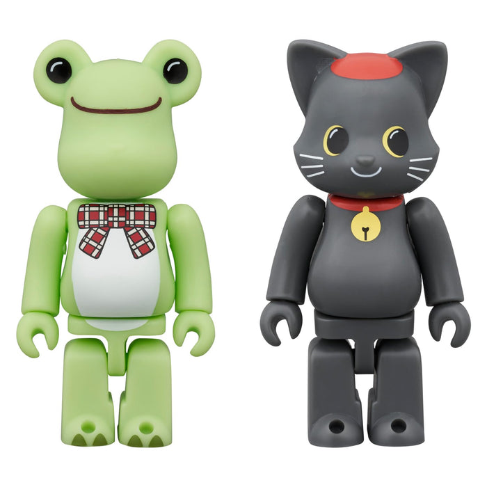 Medicom Toy Be@Rbrick Pickles Frog & Ny@Brick Black Cat Pierre 100% Set 2 70/65mm Non-Scale Figures- Japan Figure Store - #1 Bring To You The Best Japanese Goods