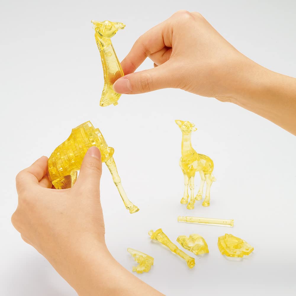 BEVERLY Bev-50278 Crystal 3D Puzzle Giraffe & Baby 38 Pieces- Japan Figure Store - #1 Bring To You The Best Japanese Goods