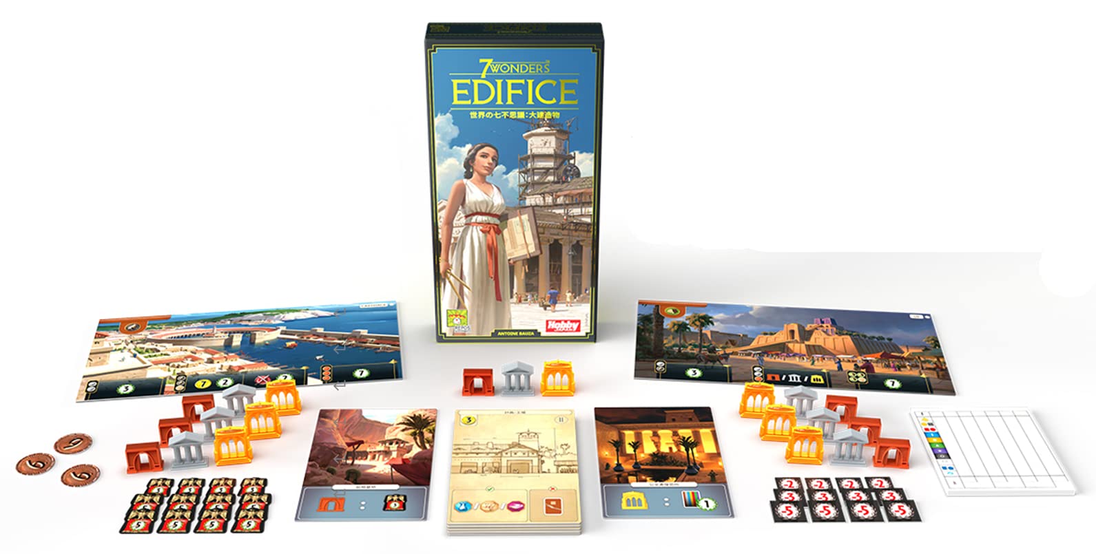 Board Game: Hobby Japan Seven Wonders of the World: Great Buildings- Japan Figure Store - #1 Bring To You The Best Japanese Goods