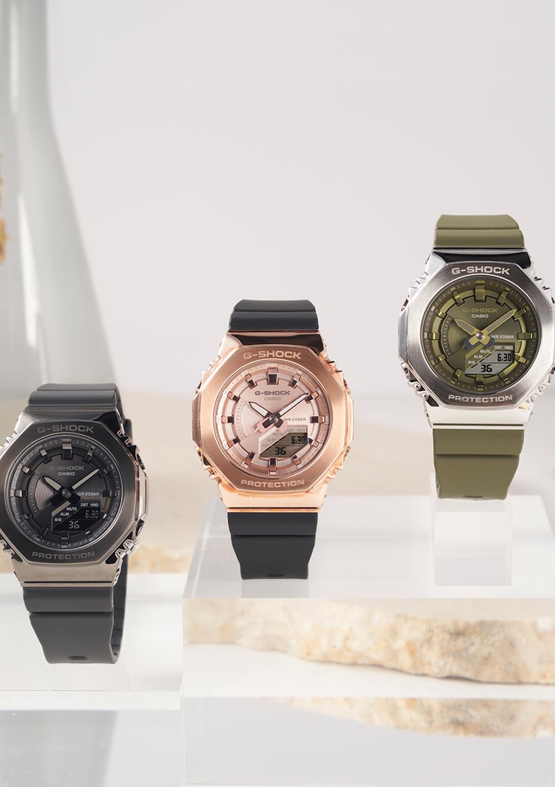 Casio G-Shock Mid-Size Women's Watch GM-S2100B-8Ajf Genuine Domestic Product Grey Metal Cover- Japan Figure Store - #1 Bring To You The Best Japanese Goods