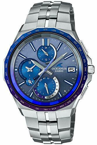 Casio Oceanus Ocw-s5000ap-2ajf Japan Indigo Solar Radio Men's Watch In Box - Japan Figure