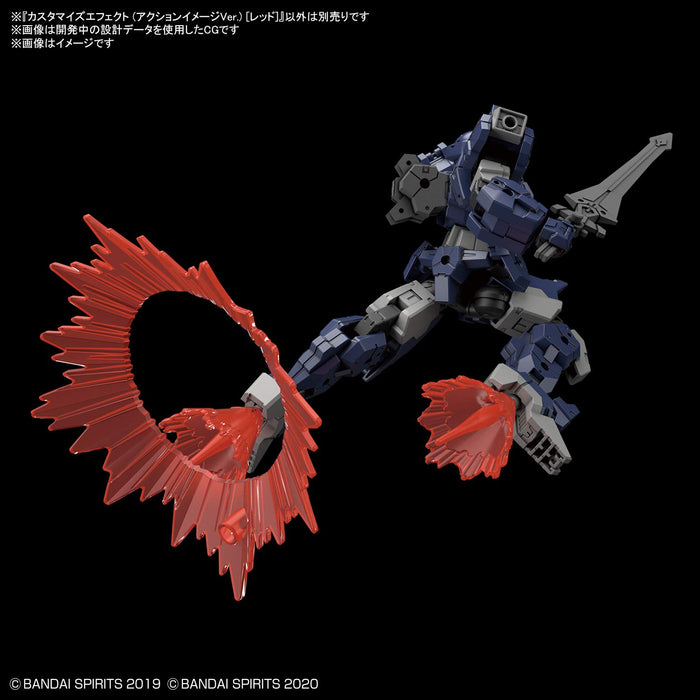 BANDAI 30Mm 1/144 Customize Effect Action Image Ver. Red Plastic Model- Japan Figure Store - #1 Bring To You The Best Japanese Goods