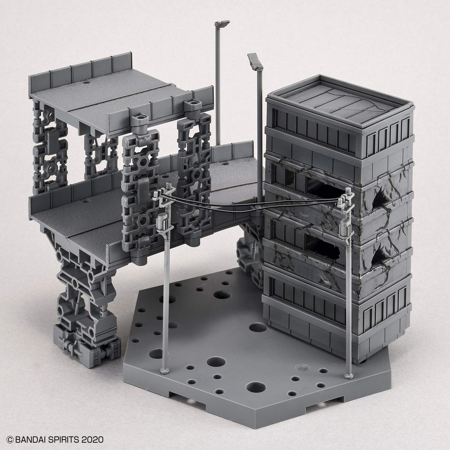 BANDAI 30Mm 1/144 Customize Scene Base City Ver. Plastic Model- Japan Figure Store - #1 Bring To You The Best Japanese Goods