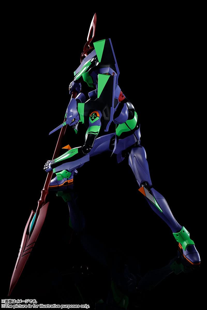 Dynaction General-Purpose Humanoid Decisive Battle Weapon Android Evangelion Unit 01 + Spear Of Cassius (Renewal Color Edition) Approx. 400Mm Abs/Pom/Die-Cast/Pvc Painted Movable Figure- Japan Figure Store - #1 Bring To You The Best Japanese Goods