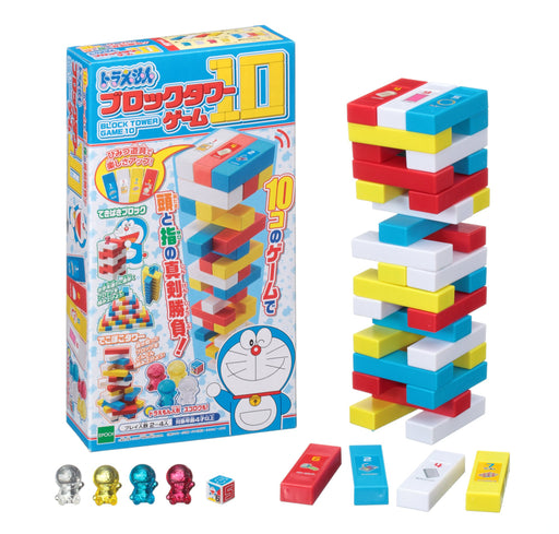 Epoch Doraemon Block Tower Game St Mark Certified For Ages 4+ 2-4 Players- Japan Figure Store - #1 Bring To You The Best Japanese Goods