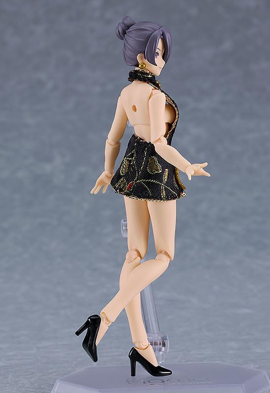 Max Factory Figma Mika Black China Dress Miniskirt Figure- Japan Figure Store - #1 Bring To You The Best Japanese Goods