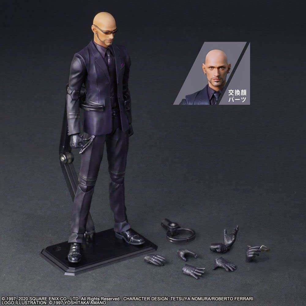 Final Fantasy Vii Remake Play Arts Kai Rudo Pvc Painted Action Figure- Japan Figure Store - #1 Bring To You The Best Japanese Goods