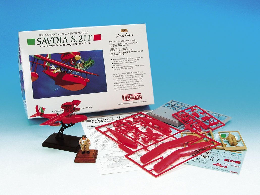 FINE MOLDS Fj3 Savoia S.21F Seaplane Latter Model Porco Rosso Crimson Pig 1/72 Scale Kit- Japan Figure Store - #1 Bring To You The Best Japanese Goods