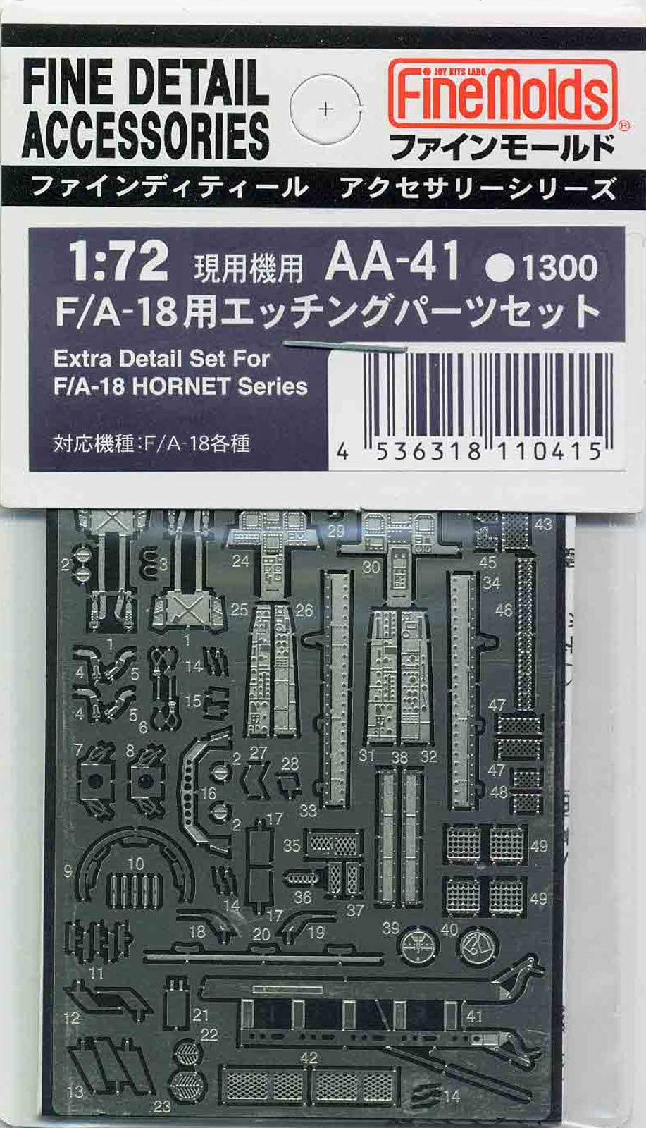 FINE MOLDS Aa41 Extra Detail Set For F/A-18 Hornet Series 1/72 Scale Kit- Japan Figure Store - #1 Bring To You The Best Japanese Goods