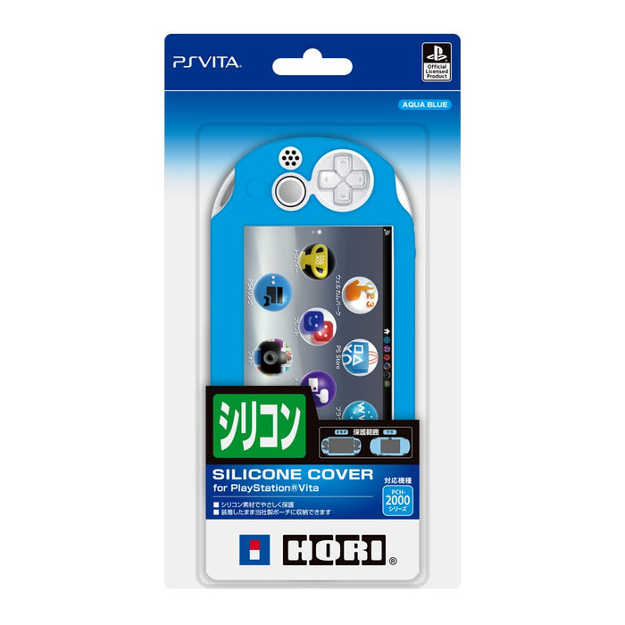 HORI New Silicon Cover For Playstation Vita Pch-2000 Aqua Blue- Japan Figure Store - #1 Bring To You The Best Japanese Goods