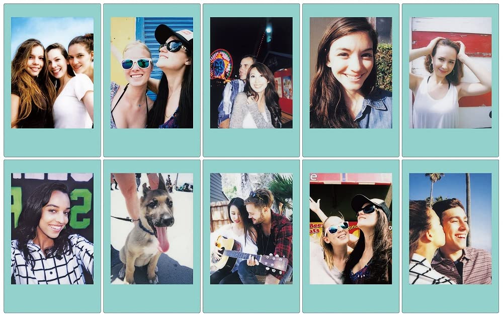 Instax Mini Sky Blue Cheki Film 10 Sheets With Blue Frame From Japan- Japan Figure Store - #1 Bring To You The Best Japanese Goods