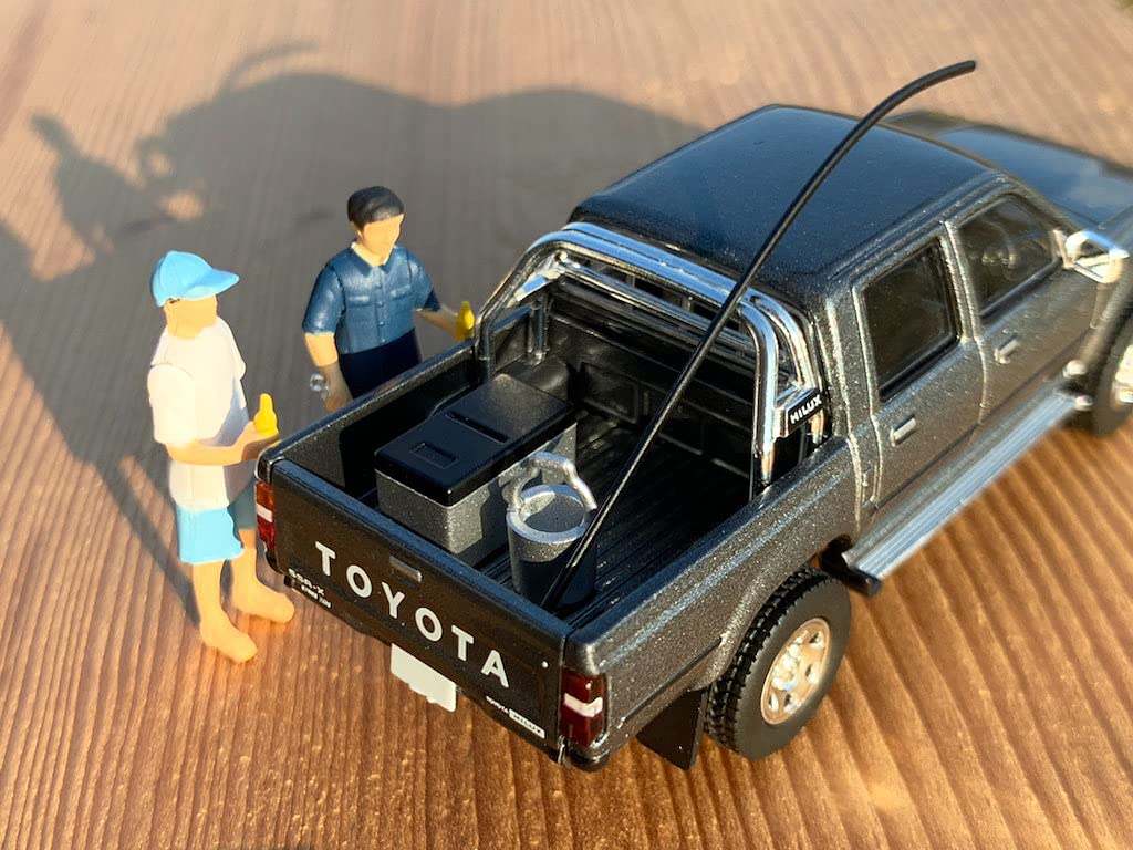 Tomytec Geocolle 64 Car Snap 14A BBQ2 Hilux Assembled Minicar Set with Doll Accessories- Japan Figure Store - #1 Bring To You The Best Japanese Goods