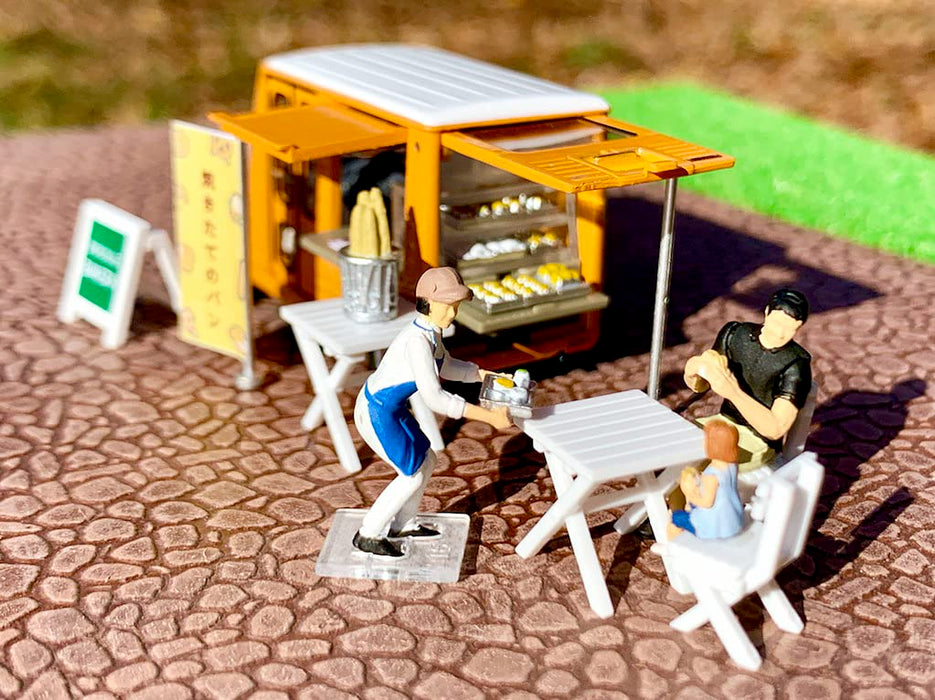 Tomytec Geocolle 64 Painted Dolls & Mini Car Set Partially Assembled 1/64# Car Snap 18A Bakery- Japan Figure Store - #1 Bring To You The Best Japanese Goods