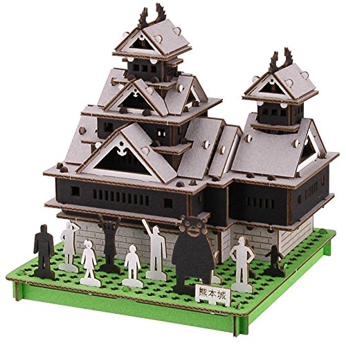 HACOMO Pusupusu Paper Craft Kumamoto Castle With Kumamon- Japan Figure Store - #1 Bring To You The Best Japanese Goods