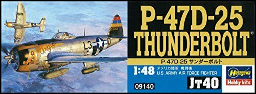 Hasegawa 1/48 Us Army P-47d-25 Thunderbolt Plastic Model Jt40- Japan Figure Store - #1 Bring To You The Best Japanese Goods