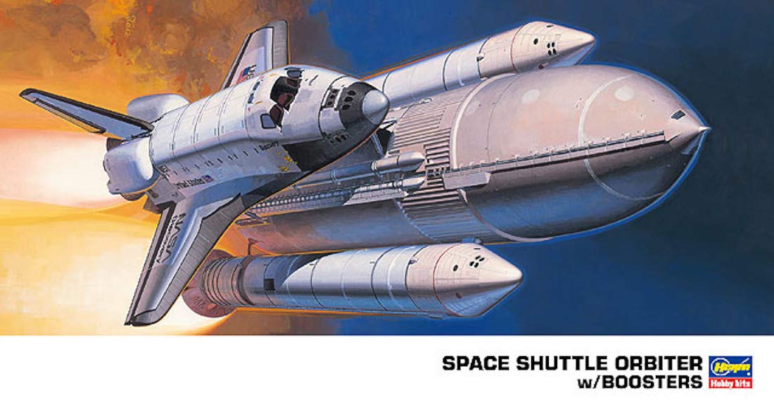 HASEGAWA 1/200 Space Shuttle Orbiter W/Boosters Plastic Model- Japan Figure Store - #1 Bring To You The Best Japanese Goods