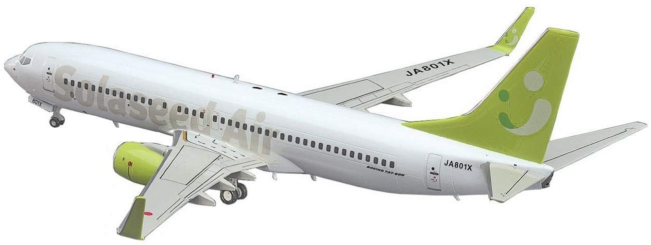 HASEGAWA 1/200 Solaseed Air Boeing 737-800 Plastic Model- Japan Figure Store - #1 Bring To You The Best Japanese Goods
