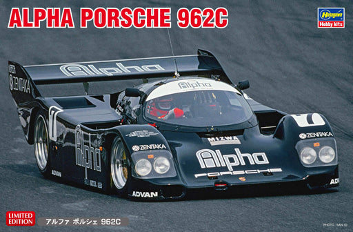 Hasegawa 1/24 Alpha Porsche 962C Japanese Scale Model Kit Plastic Racing Cars- Japan Figure Store - #1 Bring To You The Best Japanese Goods