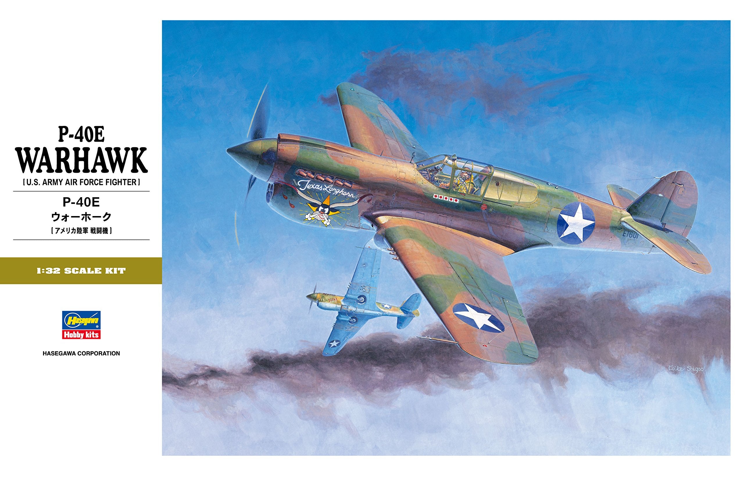 HASEGAWA St29 P-40E Warhawk 1/32 Scale Kit- Japan Figure Store - #1 Bring To You The Best Japanese Goods