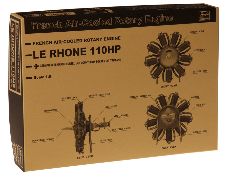 HASEGAWA Sp294 51994 French Rotary Engine Le Rhone 110Hp 1/8 Scale Kit- Japan Figure Store - #1 Bring To You The Best Japanese Goods
