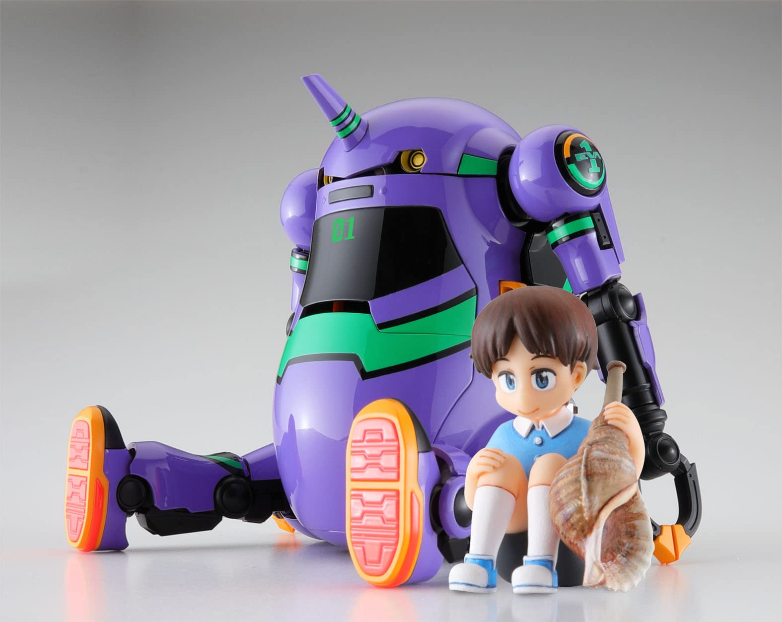 HASEGAWA 1/20 20 Mechatro Wego Evangelion Collaboration Series Vol.5 'Eva Unit-01' W/ Shinji Ikari Plastic Model- Japan Figure Store - #1 Bring To You The Best Japanese Goods