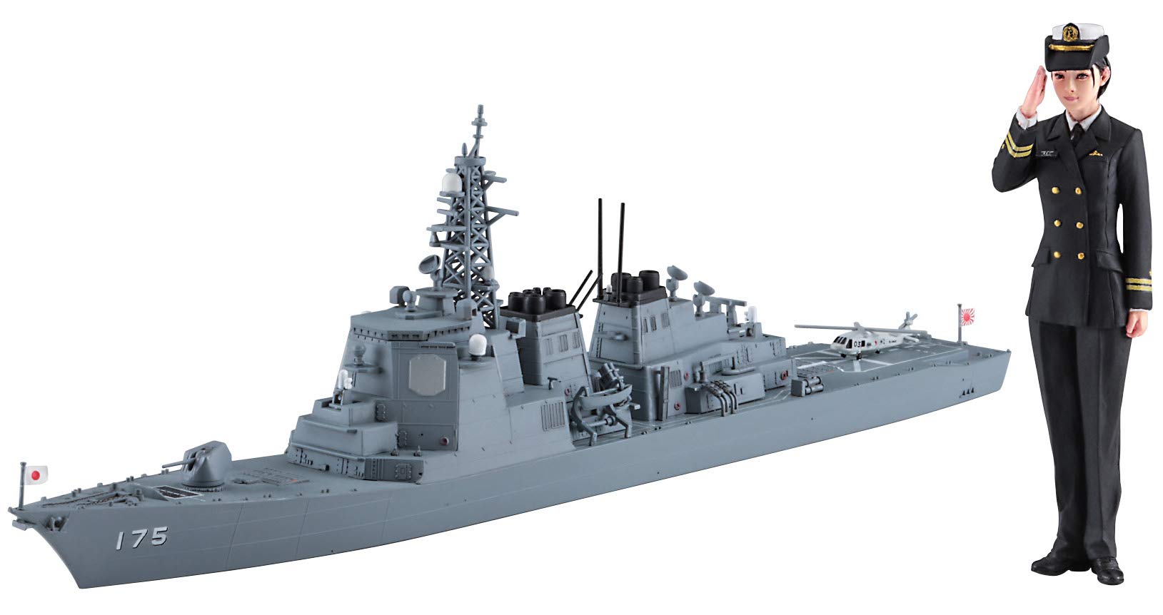 Hasegawa Sp452 Jmsdf Defense Destroyer Myoko W/ Female Figure 1/700 Japanese Figure Toy- Japan Figure Store - #1 Bring To You The Best Japanese Goods
