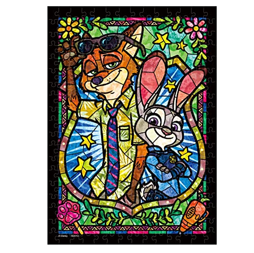 TENYO Dsg266-973 Jigsaw Puzzle Disney Zootropolis Judy & Nick Stained Art 266 S-Pieces- Japan Figure Store - #1 Bring To You The Best Japanese Goods