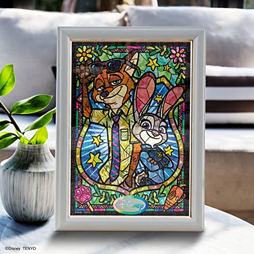 TENYO Dsg266-973 Jigsaw Puzzle Disney Zootropolis Judy & Nick Stained Art 266 S-Pieces- Japan Figure Store - #1 Bring To You The Best Japanese Goods