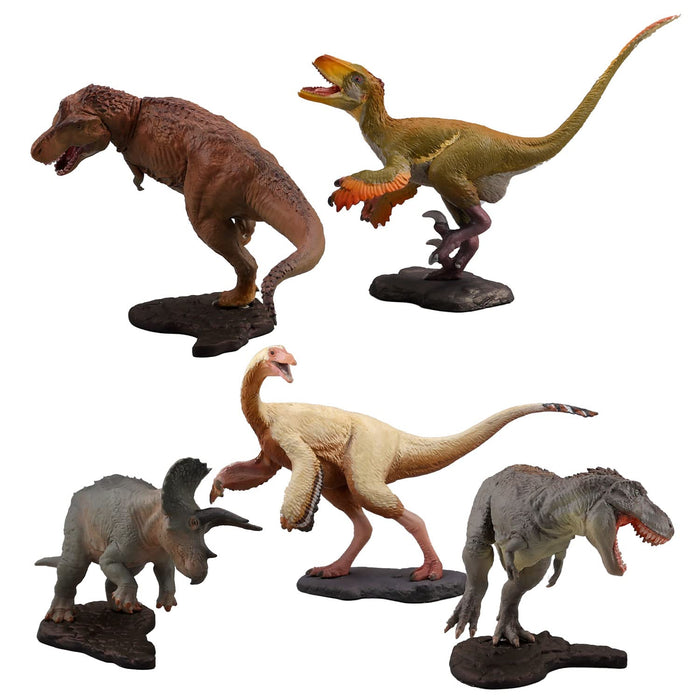 KAIYODO Miniq Miniature Cube Kyoryu Hakkutsuki 10 Saikyo Hunter Retsuden Cretaceous North America Version 1 Box 6 Pcs- Japan Figure Store - #1 Bring To You The Best Japanese Goods