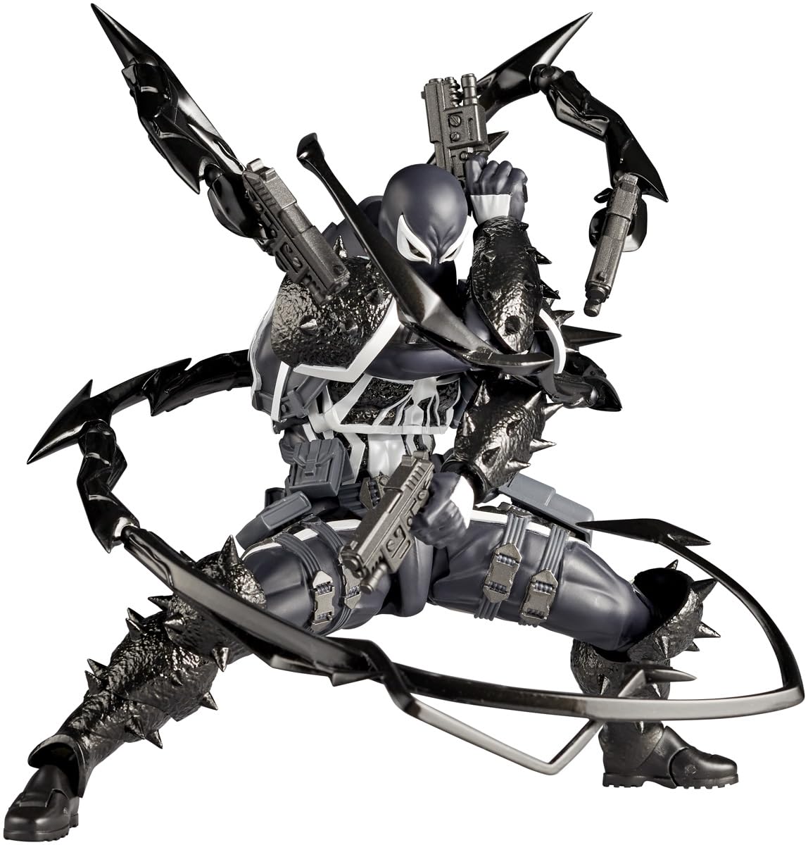 Kaiyodo Revoltech Amazing Yamaguchi Agent Venom 170mm PVC ABS Figure- Japan Figure Store - #1 Bring To You The Best Japanese Goods