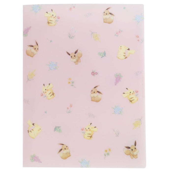 Pokemon Center Hard 6P Clear Folder Pikachu & Eevee- Japan Figure Store - #1 Bring To You The Best Japanese Goods