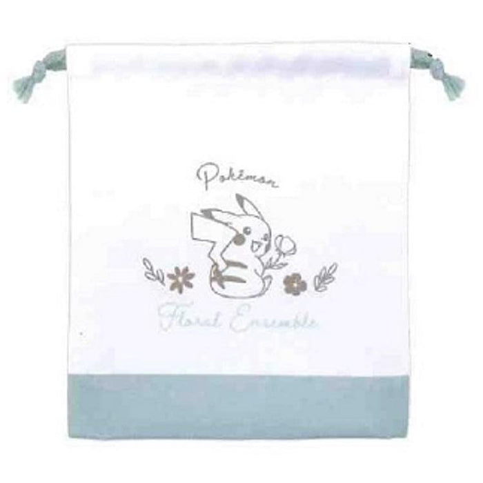 Kamio Japan Pokemon Ccp Pokemon Drawstring Purse With Antibacterial Gusset Floral Ensemble 055155- Japan Figure Store - #1 Bring To You The Best Japanese Goods