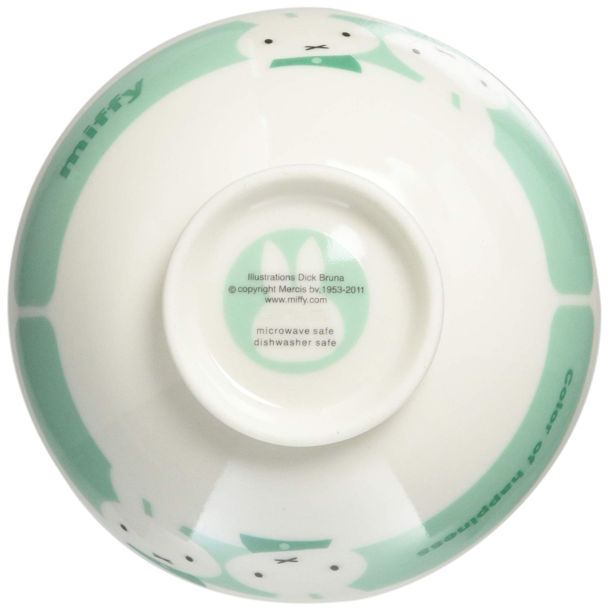 Kaneshotouki Miffy Tea Bowl M Green 277105- Japan Figure Store - #1 Bring To You The Best Japanese Goods