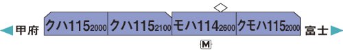 Kato N Gauge 4-Car Set - 115 Series Minobu Line Railway Model Train 10-463- Japan Figure Store - #1 Bring To You The Best Japanese Goods