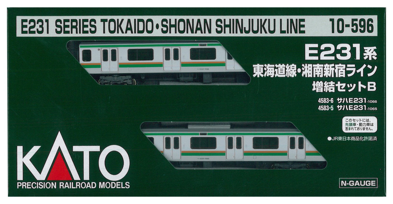 Kato N Gauge E231 Series 2-Car Set 10-596 - Model Train for Tokaido and Shonan Shinjuku Line- Japan Figure Store - #1 Bring To You The Best Japanese Goods